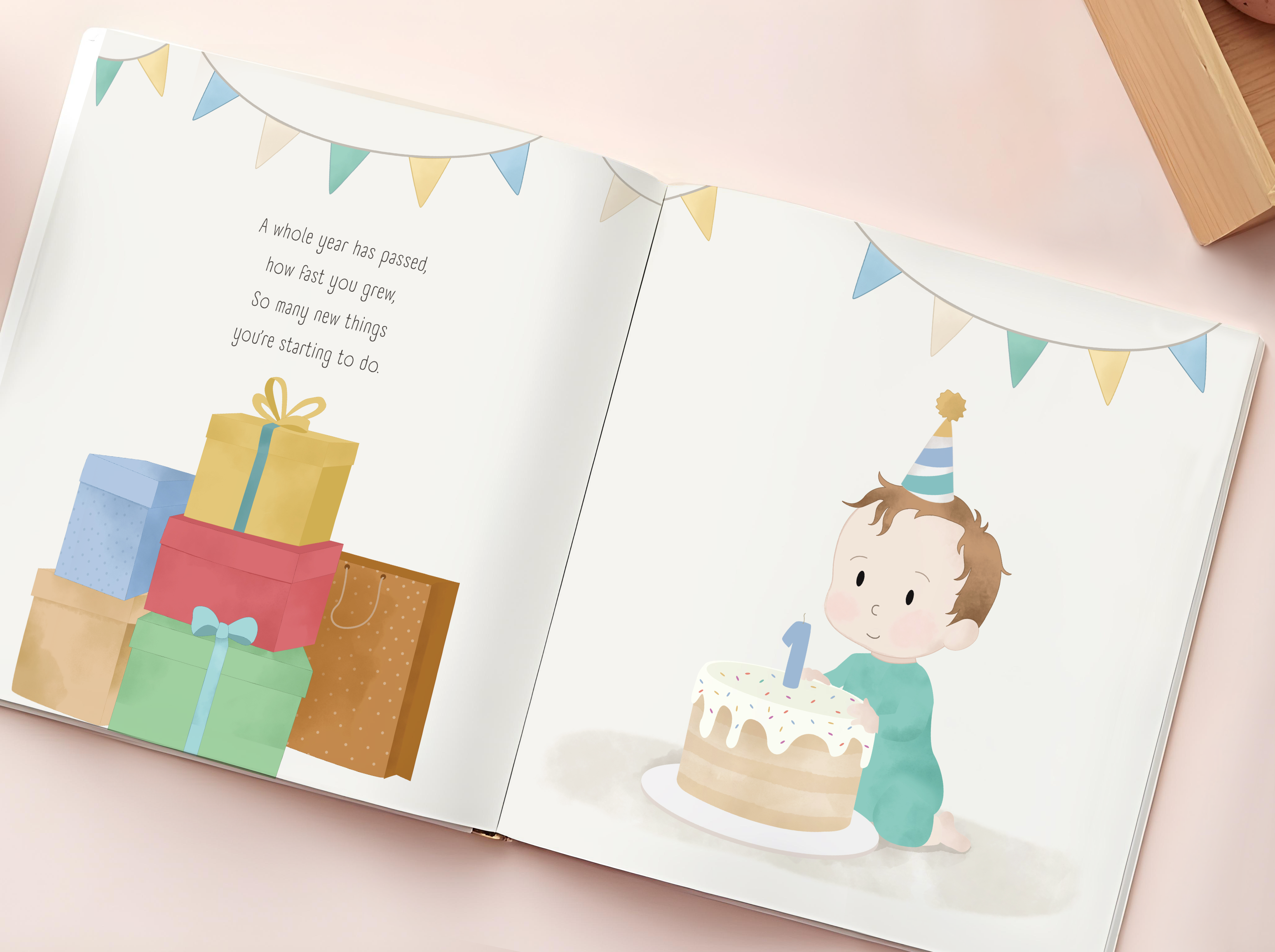 Personalized 1st Birthday Book