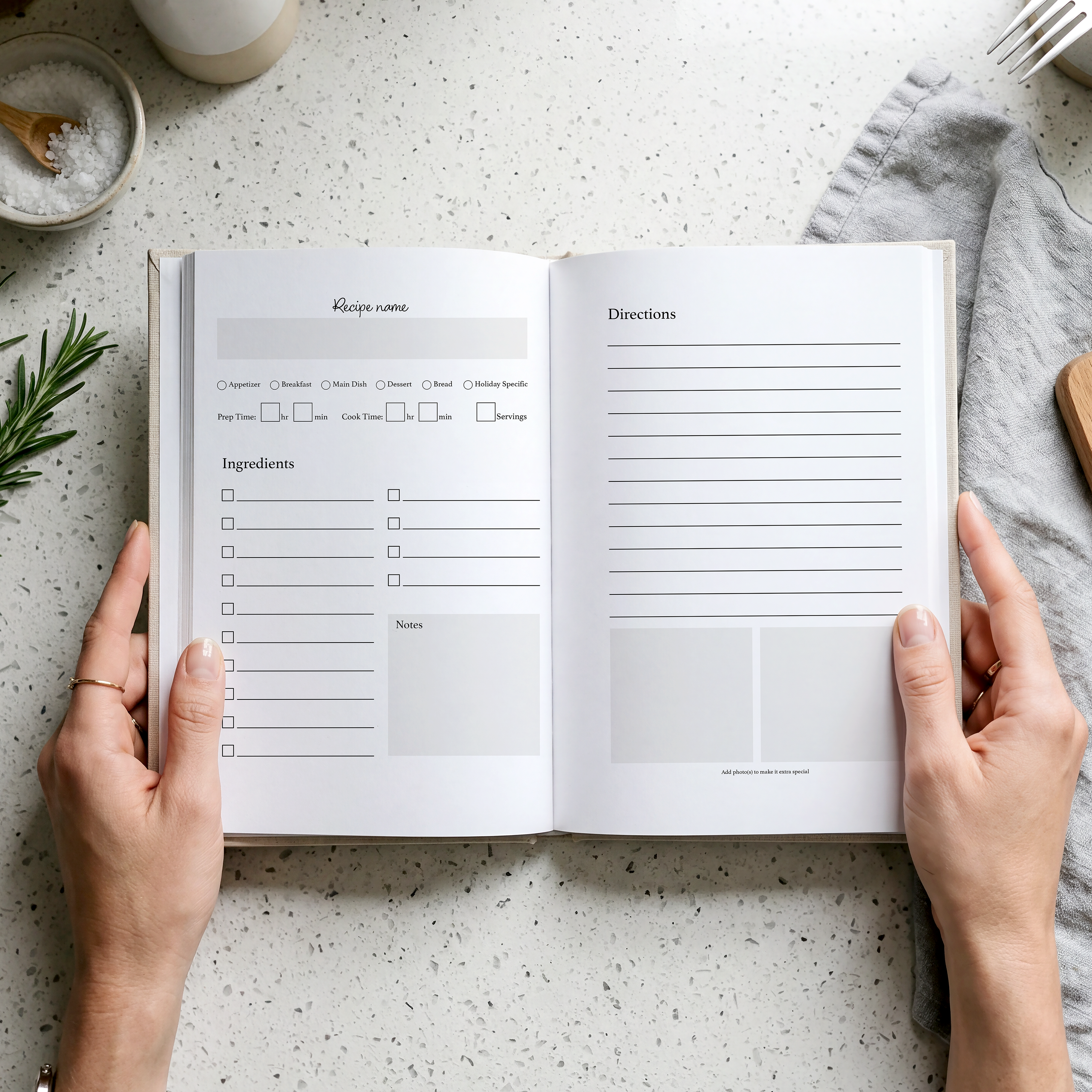 Mother's Day Personalized Recipe Book